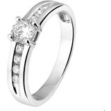 The Jewelry Collection Ring Zirkonia - Zilver