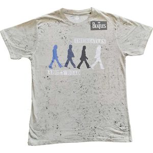 The Beatles - Abbey Road Colours Heren T-shirt - L - Grijs
