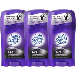 Lady Speed Stick - Invisible Protection - Deodorant Vrouw  voordeelverpakking - 48 uur bescherming - Anti witte strepen - Deodorant vrouw – 3 Stuks