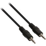 3,5mm Jack stereo audio slim kabel / zwart - 0,30 meter