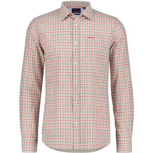 New Zealand - Luggate - Overhemd - Rood Geruit - Normale Pasvorm - Linnen en Katoen