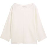 Siernaad - Gebreide Trui - Effen - Knitwear - Losse Pasvorm - Driekwart Mouw