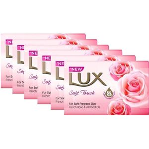 Lux Zeep - Soft Touch - Rozen & Almond Oil - Voordeelverpakking 6 stuks