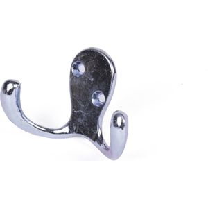 Benson Kapstokhaak - 2 metalen haken - inclusief schroeven - per stuk