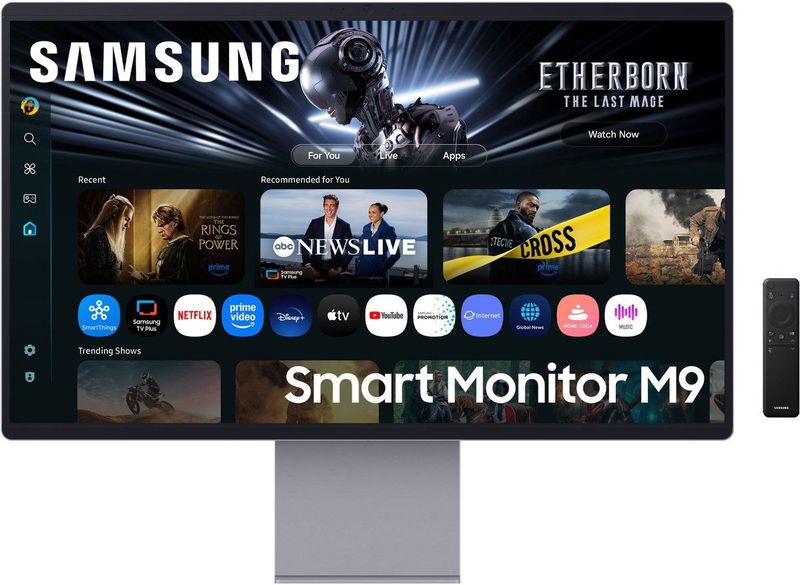 Samsung M90SF - Computer Monitor - Zilver - 81,3 cm (32 inch) - 4K Ultra HD OLED
