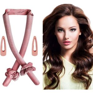 Krulspelden, zijdehaar, krulspelden, hittevrij, haarkrullen, haarkrullen, krultang zonder beschadiging van het haar, voor alle doe-het-zelf styling-vrouwen en alle middelgrote