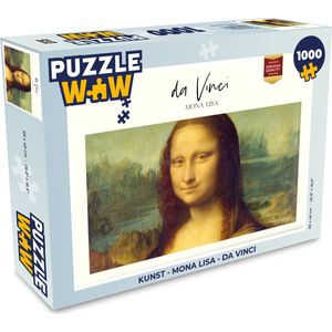Puzzel Kunst - Mona Lisa - Da Vinci - Legpuzzel - Puzzel 1000 stukjes volwassenen