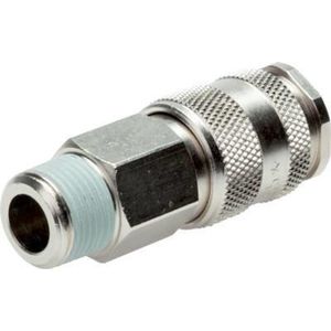 Vernikkeld Messing DN 5.5 (Orion) Luchtkoppeling Snelkoppeling R 1/4 inch Buitendraad - CLS5ARO-M-BN-BL-014