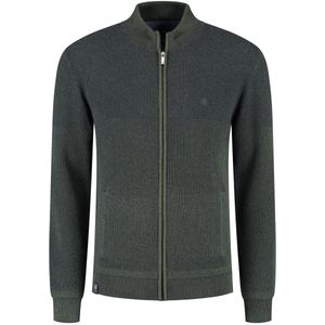 Fellows United Heren vest groen (Maat: 2XL) - Halslijn: Opstaande kraag,