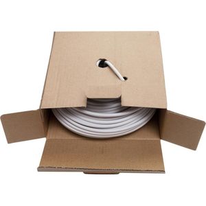 gordijnspiraal wit. 2.5 meter lang. DeltafiX.