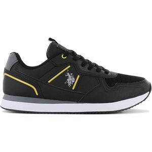 U.S. POLO ASSN. Nobil 004 - Heren Sneakers Schoenen Zwart BLK002 - Maat EU 42 US 8.5