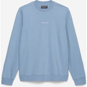 Marc O'Polo regular fit sweatshirt - heren trui katoen met O-hals - grijsblauw (middeldik) - Maat: XL