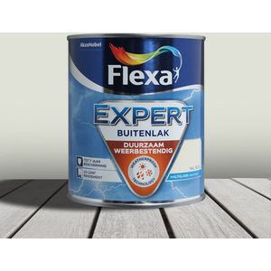Flexa - Expert Buitenlak - Halfglans - Ral 9001 Cremewit - Lakverf - 750 ml - Terpentine basis