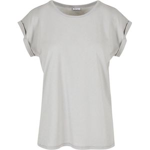 Build your Brand Ladies´ Extended Shoulder Tee BY021 - LIGHT ASPHALT - 3XL