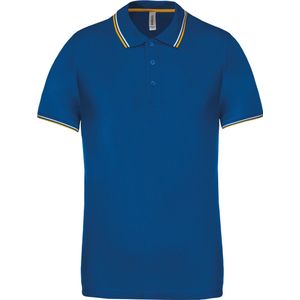 Kariban Polo korte mouwen K250 - Light royal blue Yellow White