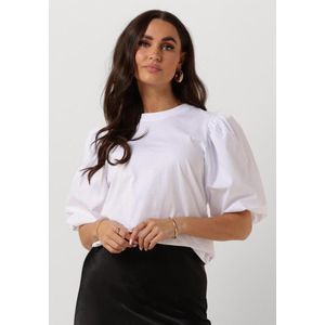Notre-V Nv-dolf Puff Sleeve Top Tops & T-shirts Dames - Shirt - Wit - Maat S