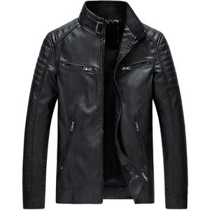 Stijlvol Lederen Jacket met Ritsen - Modern Design - Echt Leer