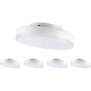 GX53 7W LED-lamp (set van 5) - Warm wit licht - Kunststof - Pack de 5 - Wit Chaud 2300K - 3500K - SILUMEN