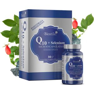 Biostile - Q10 + Selenium – Micro-ingekapseld - versterkt het immuunsysteem en de celgezondheid - 60 capsules