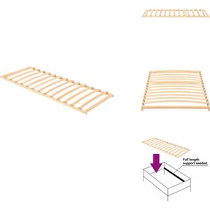 vidaXL Bedbodem - Bedbodems - Lattenbodem - Lattenbodems - Lattenbodem met 13 latten 70x200 cm