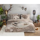 HIP - Dekbedovertrek - Taupe - Katoen Flanel