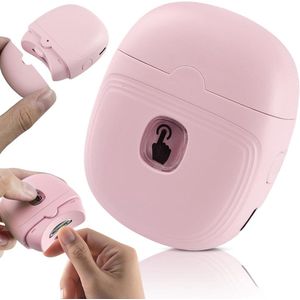 Elektrische nagelknipper - Anti-splash Nail Clippers - Nageltrimmer - Professionele Elektrische Nagelknipper - Baby nagels - automatische nagelknipper - Nageltrimme - precieze opening Nageltrimmer - Veilige Nagelknipper voor Baby´s - roze