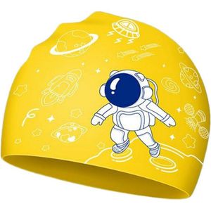Kinderbadmuts - Kinder siliconen badmuts - Waterdichte cartoon badmuts voor kinderen van 5-12 jaar - Geschikt voor lang en kort haar