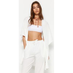 Trendyol Strandkleding Ecru Geweven Kimono Broekset Tbess23Au00149