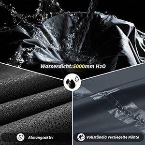 Waterdichte en Ademend Heren Regenbroek voor Fietsen en Wandelen - Verstelbare Winddichte Trekkingbroek - Lichtgewicht en Vouwbaar