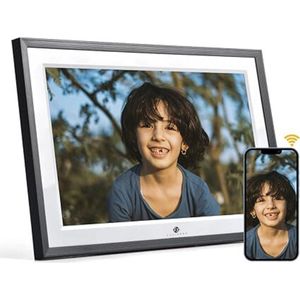 Equivera Digitale Fotolijst - Digitale Fotolijsten - Digitale Fotolijst met WiFi - Digitale Fotokader - Digitale Fotolijsten met WiFi - Fotokader - Leuk voor in huis!