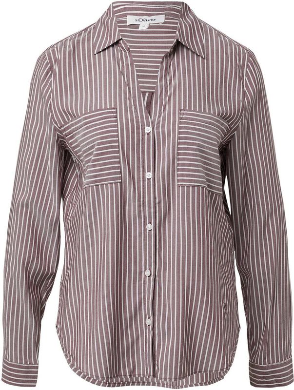 s.Oliver Blouse  bordeaux / wit