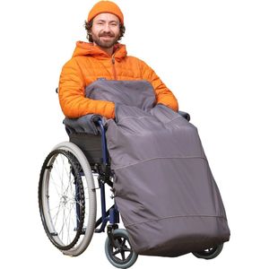 Thermische Voetenzak voor Rolstoel - Zachte Fleece, Weerbestendig, Veilig met Reflecterende Strepen - Geschikt voor Volwassenen