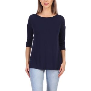 Merry Styl – Overhemd – Lang - Met Kant – Marineblauw – S - MS-MS10-318-BL