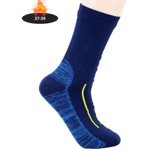 Bovista Skisokken - Ski Sokken - Warme Sokken - Lange Huissokken - Thermo - Compressie - Waterdicht - Blauw - 37-39