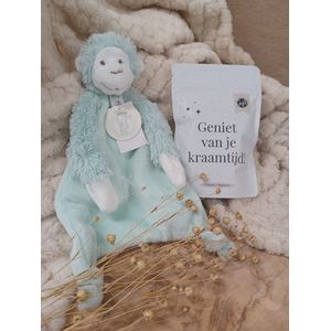 Kraamcadeau-Geboorte-Newborn-Kraamtijd-Babyshower-Gender reveal-Voeten-Badzout-Himalaya-Giftset-Cadeau-Kraambezoek-Happy Horse-Monkey-Micky-Lagoon-Knuffeldoekje-Tuttle-Ansichkaart-Hello Little One