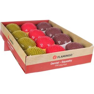 Flamingo Stekkie - Speelgoed Honden - Hs Tpr Dental Stekkie Egel 10,2x11,8x7,4cm Assortiment Display - 1st