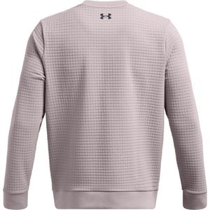 Ua Unstoppable Fleece Grid Crew-Gry Size : LG