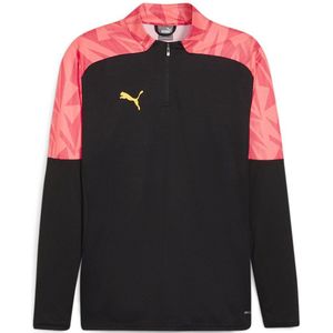 Puma - Individual Final Ff - Sweatshirt - Zwart - 100% Gerecycled Polyester, Vochtafvoerend