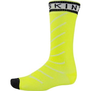 Sealskinz Super Thin Pro Mid sock Hydrostop Fietssokken - Maat S - Neon Yellow/White/Black