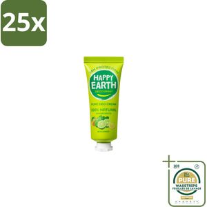 25 x Happy Earth – Deodorant Cream – 100% Natuurlijk Bergamot – 40 ml - Grootverpakking - 100% Natuurlijk Deodorant - Bergamot Deodorant - Natuurlijke Deodorant Crème - Aluminiumvrij Deodorant - Vegan Deodorant