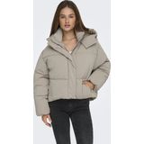 Only - ONLDIXIE LIFE PUFFER JACKET - Gewatteerde Jas - String - Met Capuchon