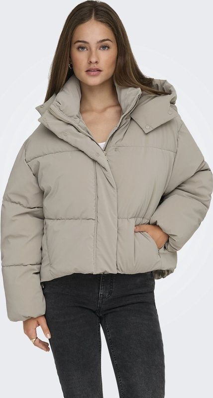 Only - ONLDIXIE LIFE PUFFER JACKET - Gewatteerde Jas - String - Met Capuchon