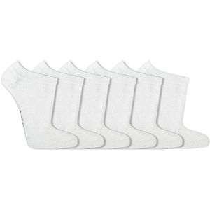 Sneakersokken | Kindersokken | Kleur: Wit | Maat: Diverse maten | 6 paar