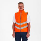 F. Engel 5159 Safety Quilted Inner Vest Orange/Blue Ink maat L