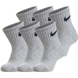 Nike - Sportsokken - Grijs Gemêleerd/Zwart - 6er Pack