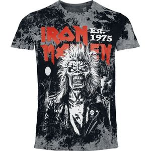Iron Maiden Portrait Scream Heren T-shirt - antraciet - S