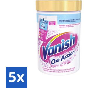 Vanish Oxi Action - Vlekkenverwijderaar Poeder - Witte Was - 710 Gram - Bulkverpakking - 5 stuks