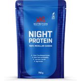 XXL Nutrition - Night Protein - 100% Micellar Caseïne Eiwit - Eiwitpoeder Proteïne Shake - Eiwitgehalte 87% - Vanille - 750 gram