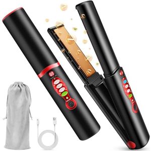 Draadloze 2-in-1 stijltang voor gladmaken en krullen