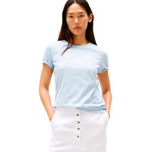 TOMMY HILFIGER - Script T-shirt - Korte Mouwen - Wit - Katoen